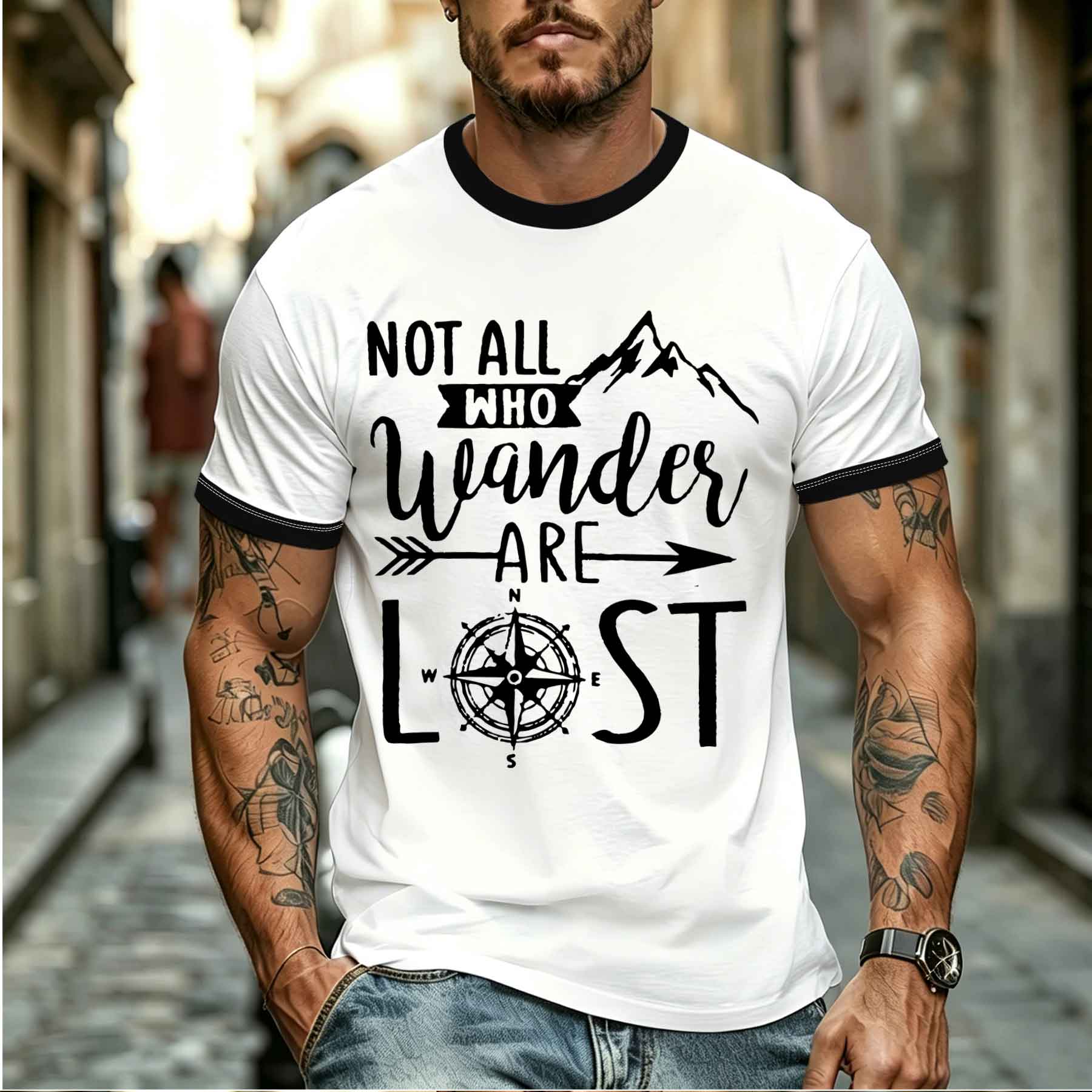 Outdoor Adventure Quotes - Kaos Petualangan Luar Ruangan Pria Model