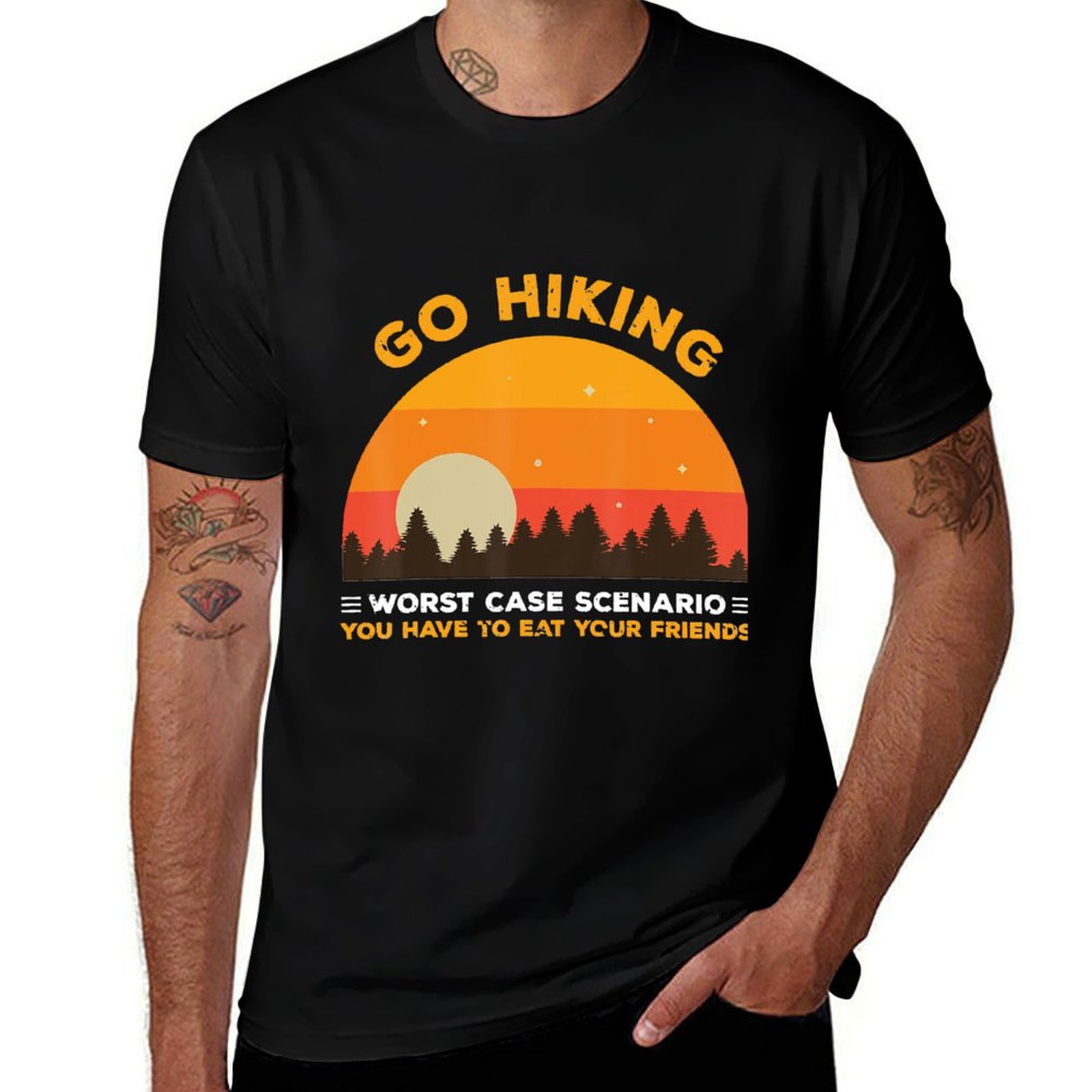 Outdoor Adventure Friends - Kaos Oblong Outdoor Petualangan Pendaki Lucu