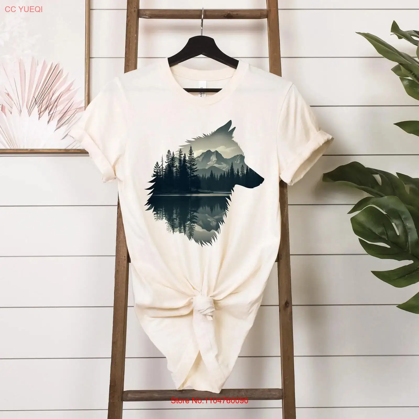 Outdoor Adventure Enthusiast - Kaos Serigala Terinspirasi Alam Hadiah Ramah