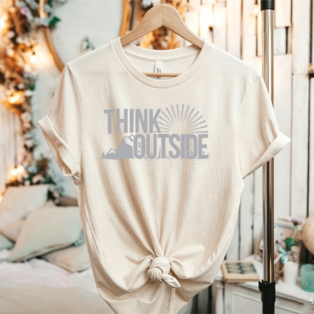 Outdoor Adventure Quotes - Kaos Grafis Think Outside Sun Mountain,