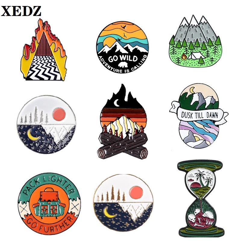 Outdoor Adventure Friends - Seri Pin Petualangan Luar Ruangan Perhiasan