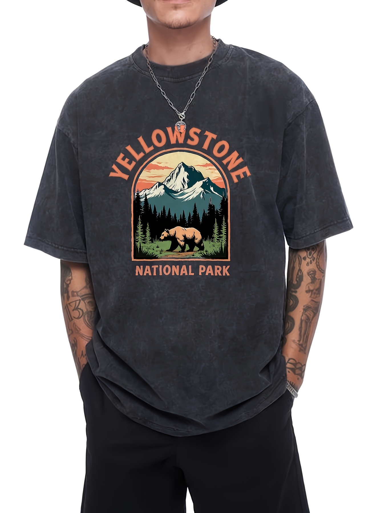 Outdoor Adventure Enthusiast - Kaos Vintage Yellowstone National Park untuk