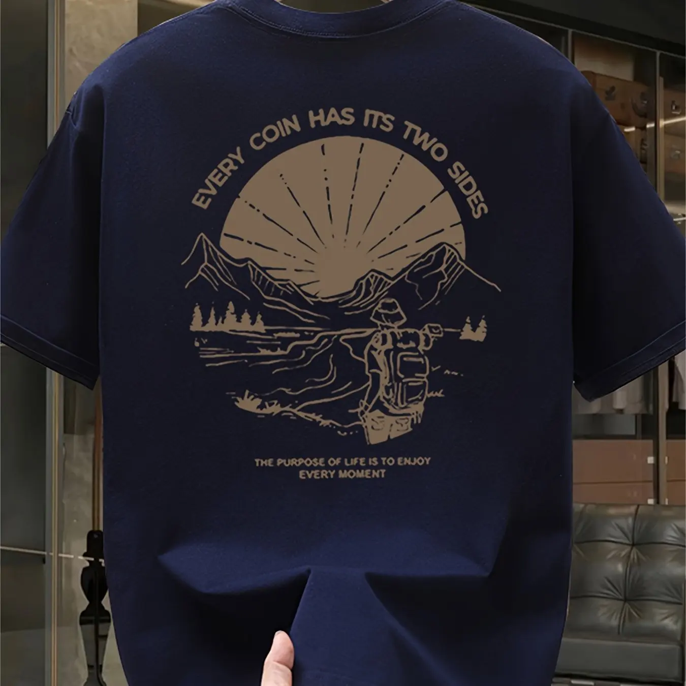 Kaus Grafis Mendaki Gunung Vin - Outdoor Adventure Quotes ulasan dan harga