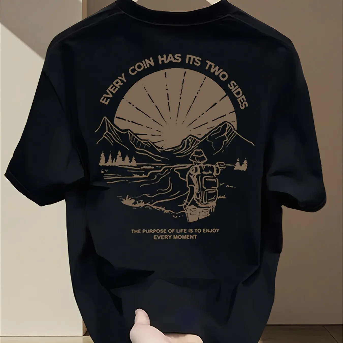 Kaus Grafis Mendaki Gunung Vin - Outdoor Adventure Quotes ulasan dan harga