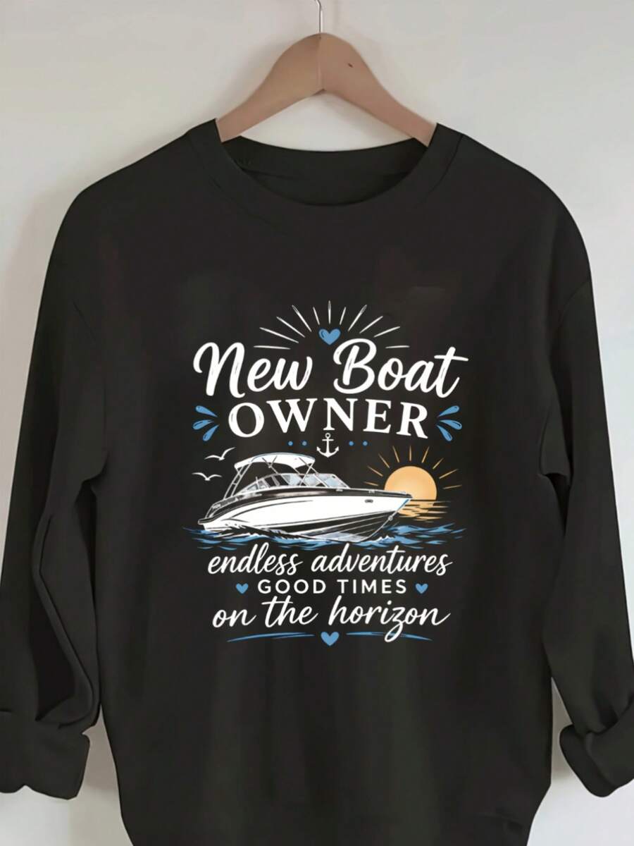 Sweatshirt Unisex Kerah Bulat, - Outdoor Adventure Quotes ulasan dan harga