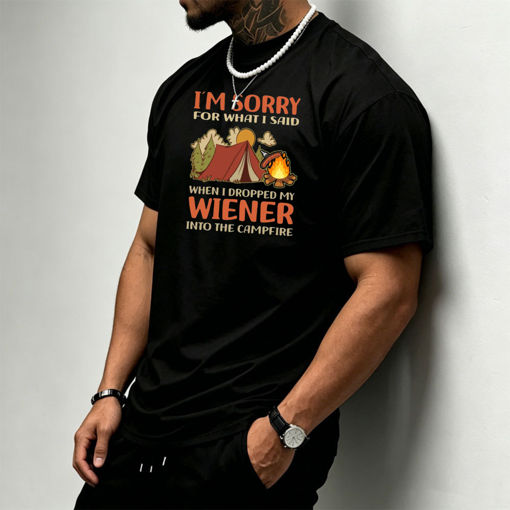 Kaos Pria Grafis Camping Wiene - Outdoor Adventure Quotes ulasan dan harga