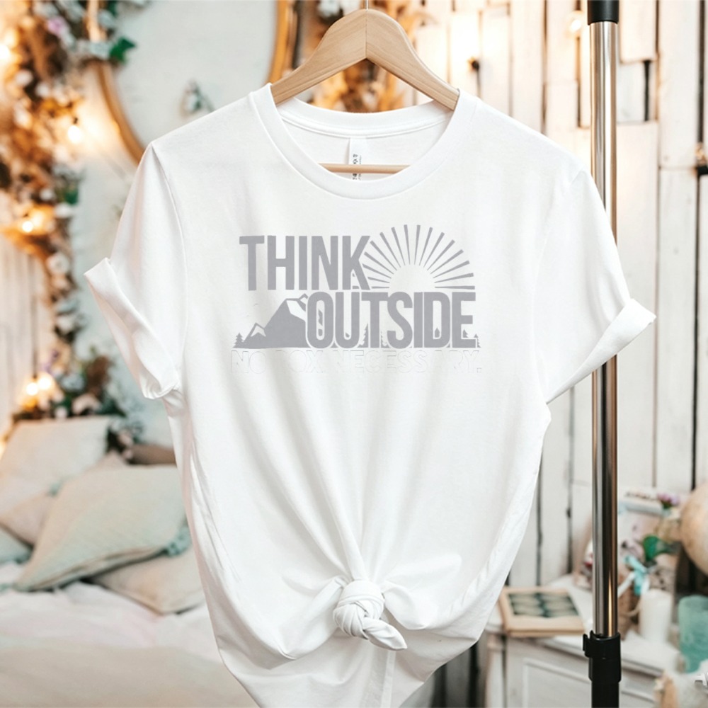 Kaos Grafis Think Outside Sun  - Outdoor Adventure Quotes ulasan dan harga