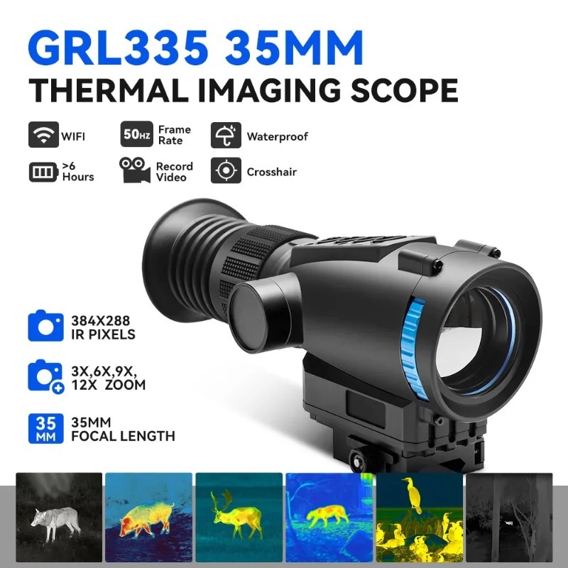 384*288 50Hz Teropong Termal d - Outdoor Adventure Videos ulasan dan harga