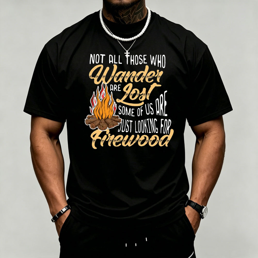 Kaos Pria Amping Campfire Grap - Outdoor Adventure Quotes ulasan dan harga