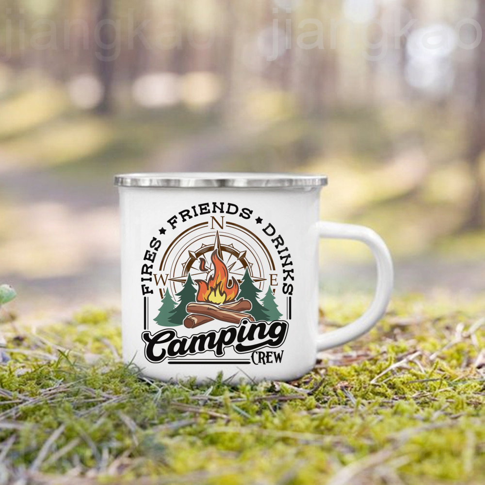 Mug Enamel Camping dengan Ceta - Outdoor Adventure Friends ulasan dan harga