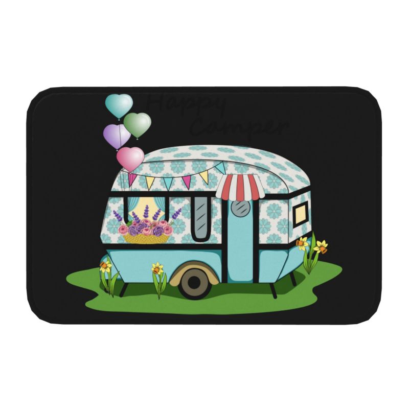 Custom Happy Camper keset Kema - Outdoor Adventure Quotes ulasan dan harga