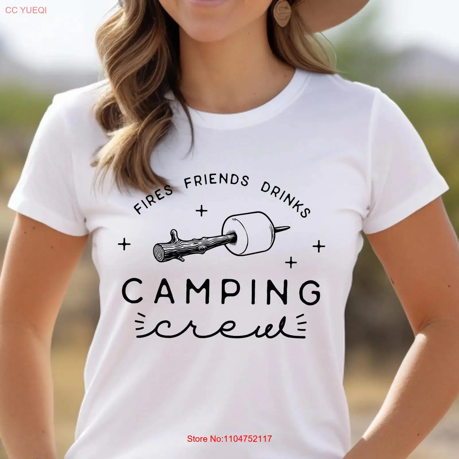 Kaos Camping Crew Fires Friend - Outdoor Adventure Friends ulasan dan harga